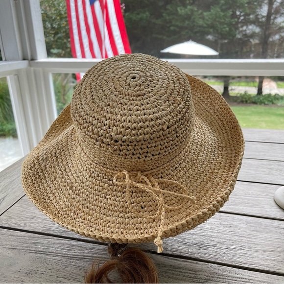 Scala Collection Twisted Raffia Straw Sun Hat - Picture 3 of 5